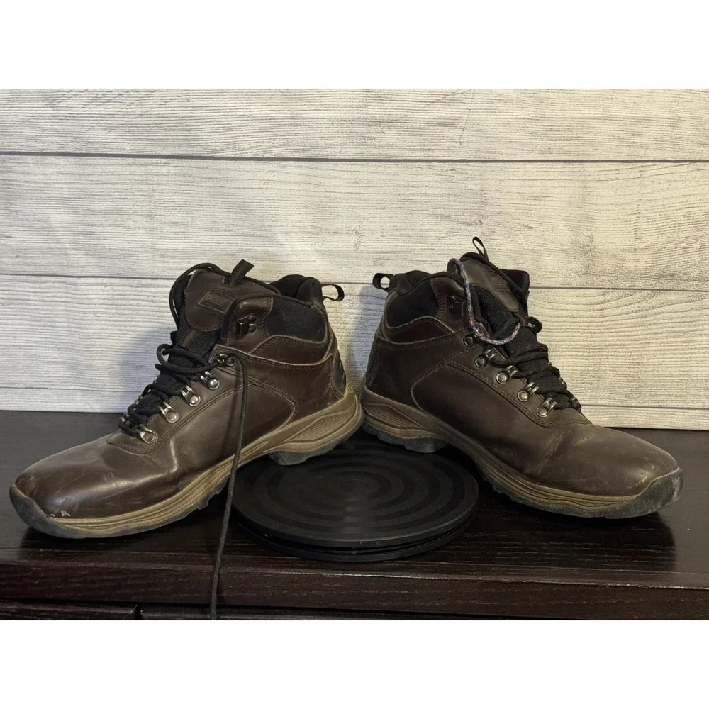 Khombu Men's Ravine Thinsulate Hiking Work Boots Size 12M Brown Leather Lace Up